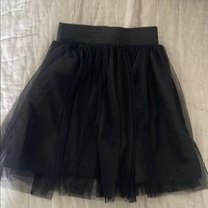 Elegant Black Tulle Skirt